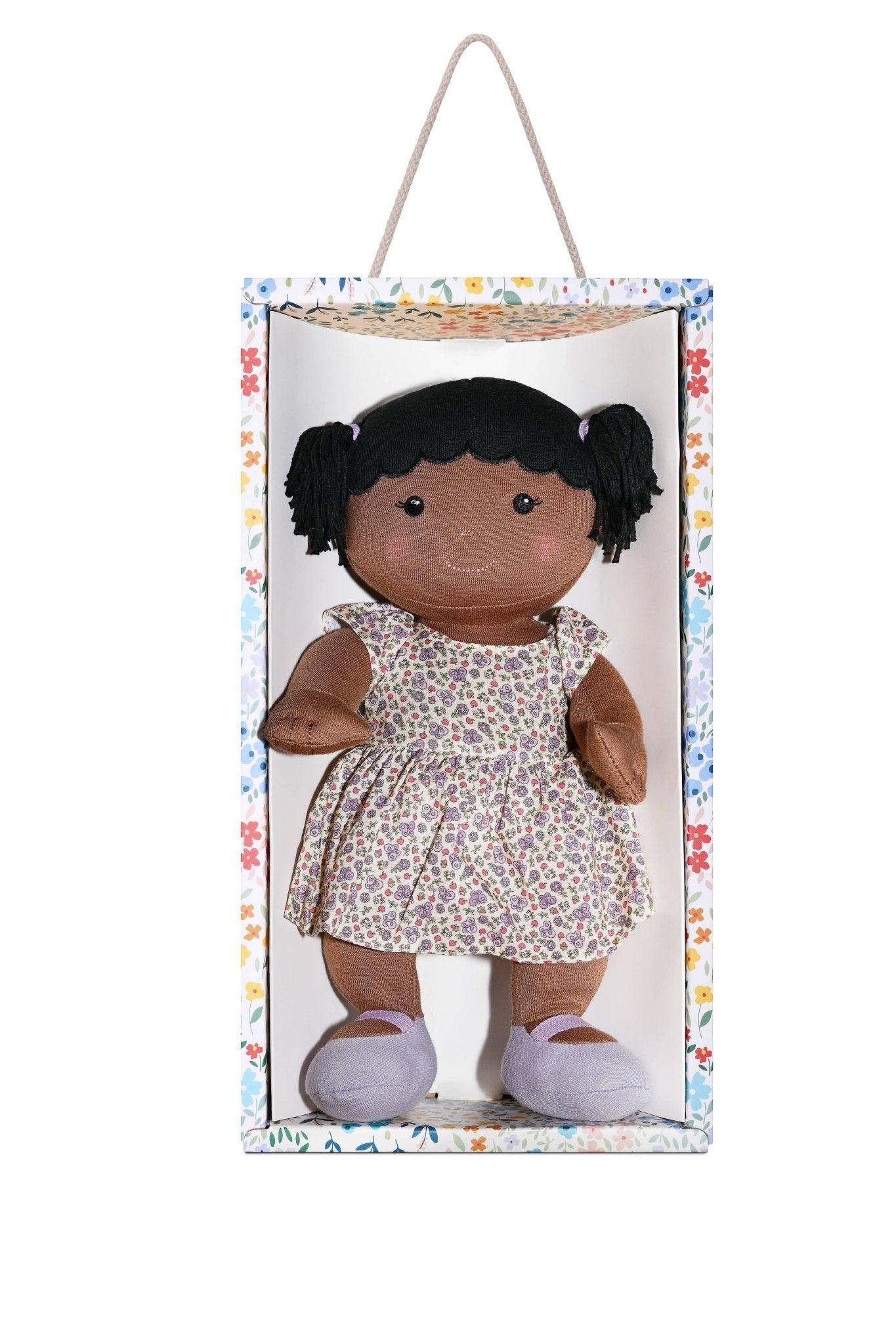 Apple Park Kids - Mia in Purple Floral Dress - Tiny Tots Boutique