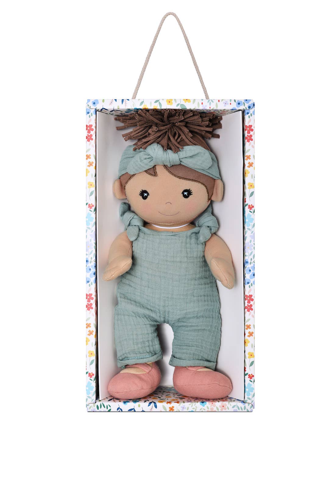 Apple Park Kids - Paloma in Teal Muslin - Tiny Tots Boutique