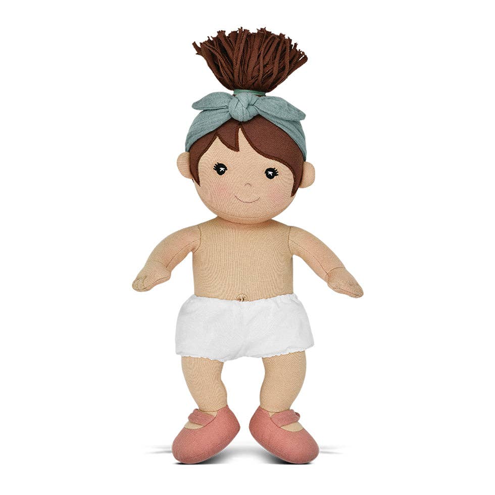 Apple Park Kids - Paloma in Teal Muslin - Tiny Tots Boutique