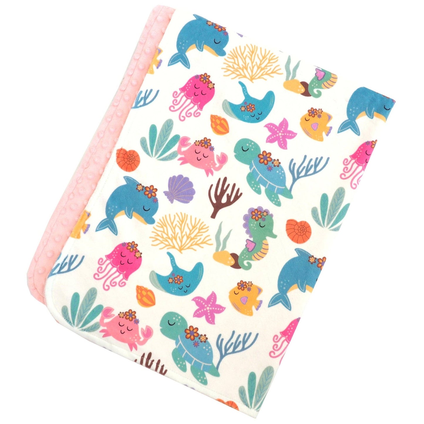Baby & Toddler Minky Blanket - Undersea Adventure - Tiny Tots Boutique