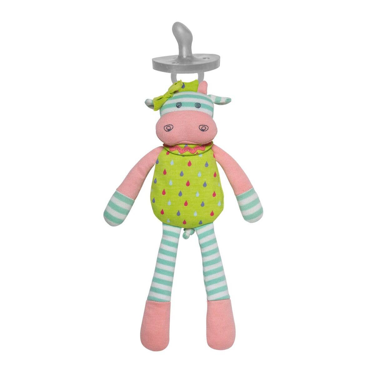 Belle Cow Pacifier Buddy - Tiny Tots Boutique