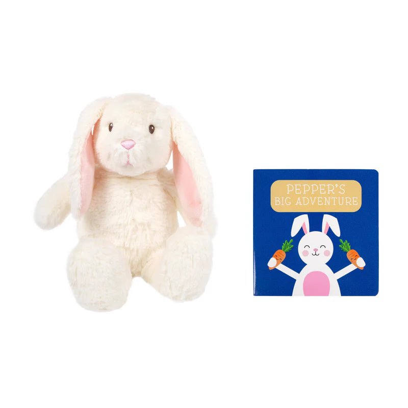 Bunny Stuffed Animal Toy and Board Book Gift Set - Tiny Tots Boutique