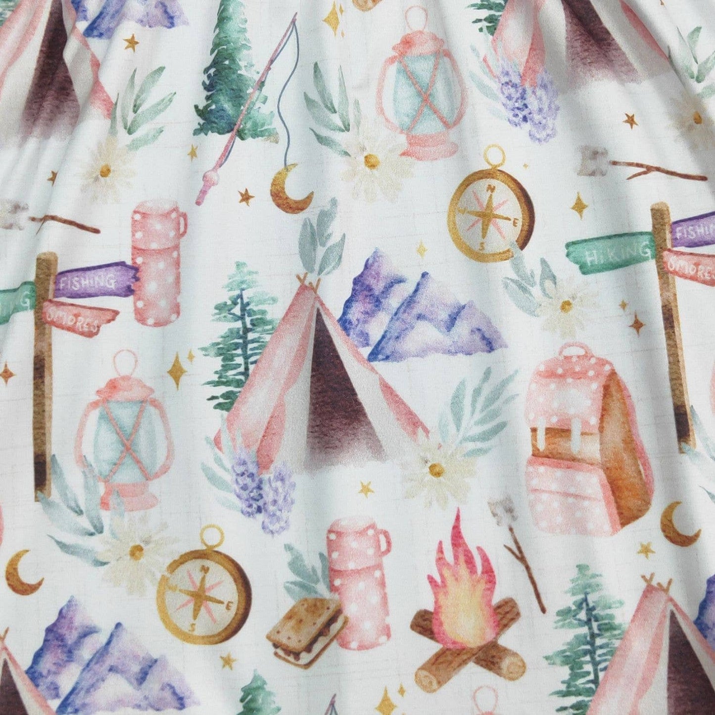 Camping Girls Dress - Tiny Tots Boutique