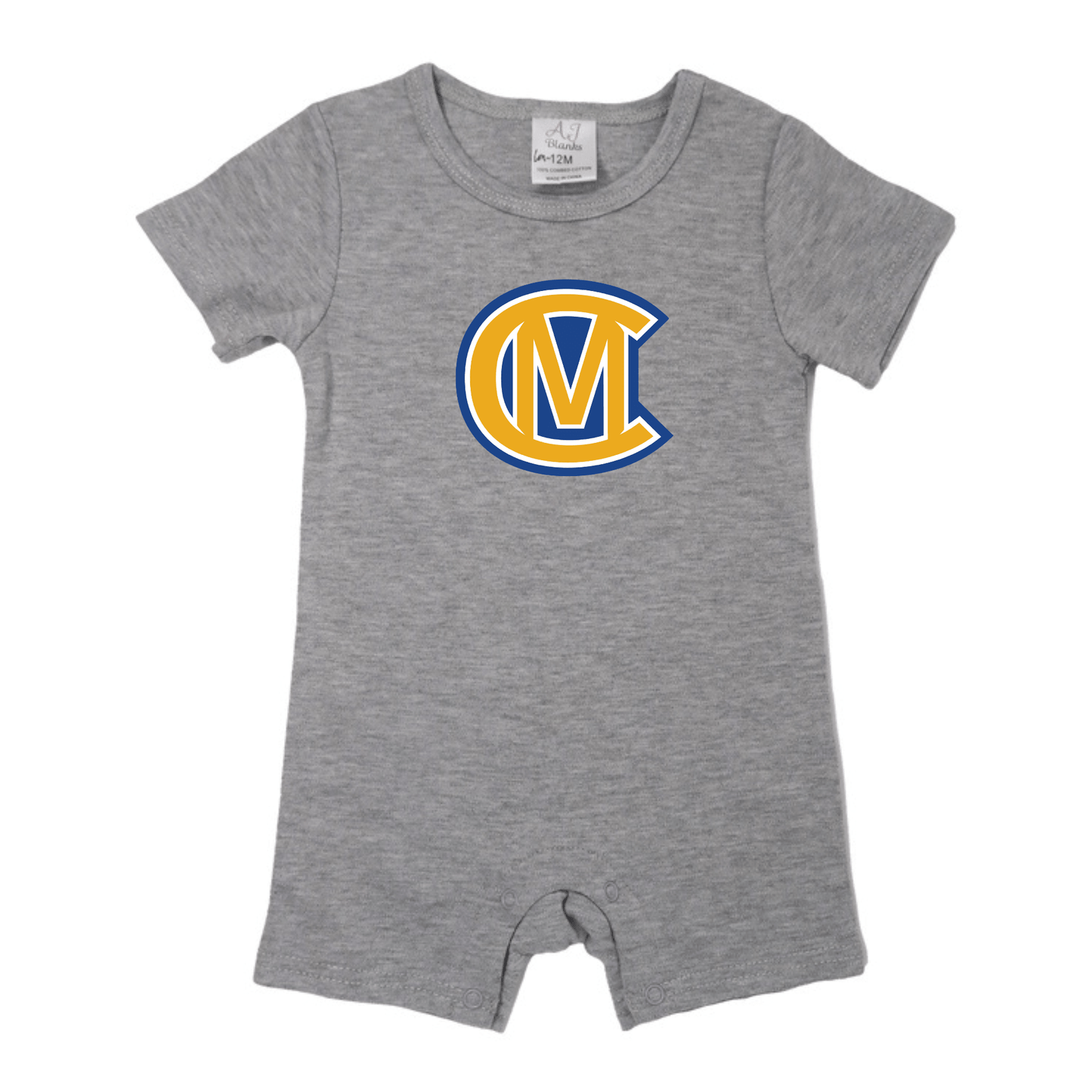 Canon Mac Boys Short Sleeve Romper - Tiny Tots Boutique