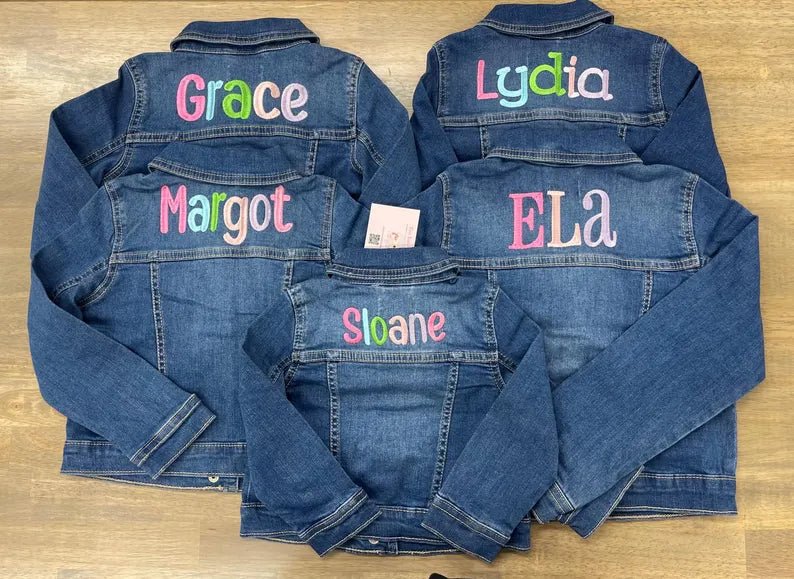 Custom Embroidered Denim Jackets - Tiny Tots Boutique