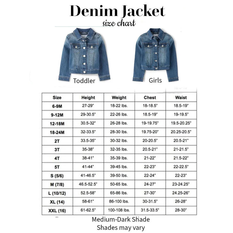 Custom Embroidered Denim Jackets - Tiny Tots Boutique