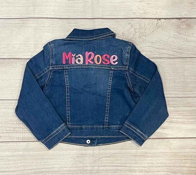 Custom Embroidered Denim Jackets - Tiny Tots Boutique