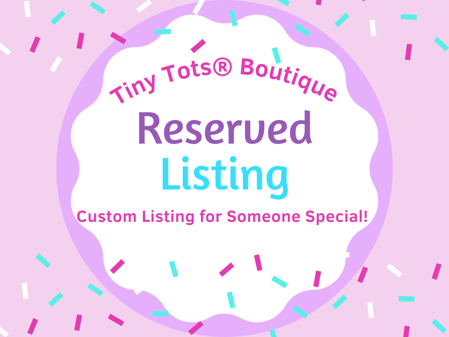 Custom Listing for Dawn - Tiny Tots Boutique