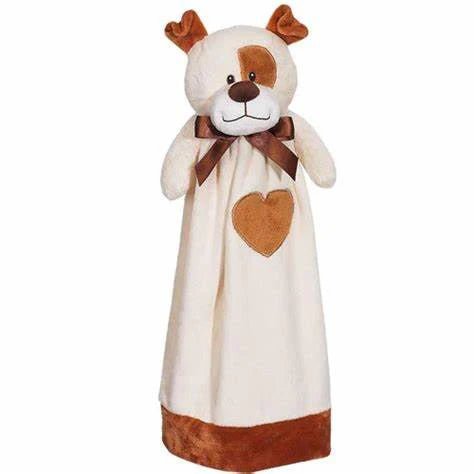 Custom Puppy Baby Blankey - Tan - Tiny Tots Boutique