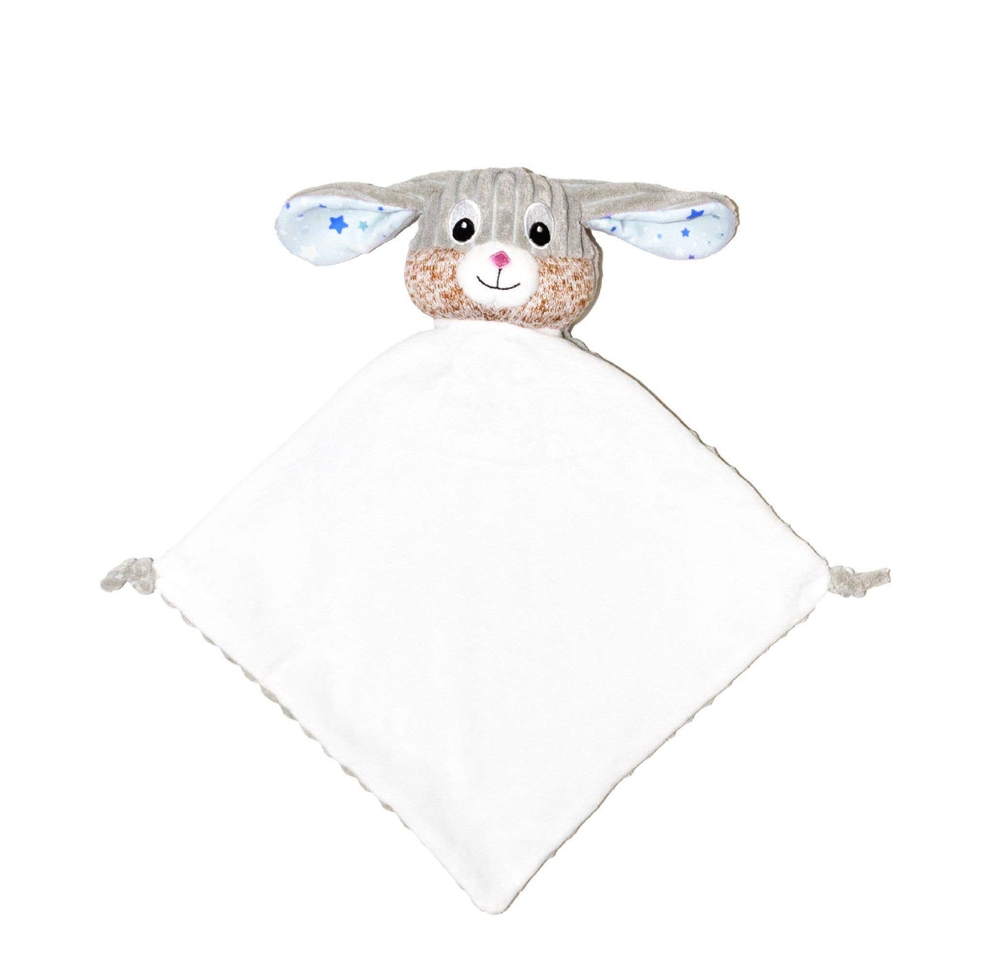 Custom Sensory Bunny Lovey Blanket - Starry Night - Tiny Tots Boutique