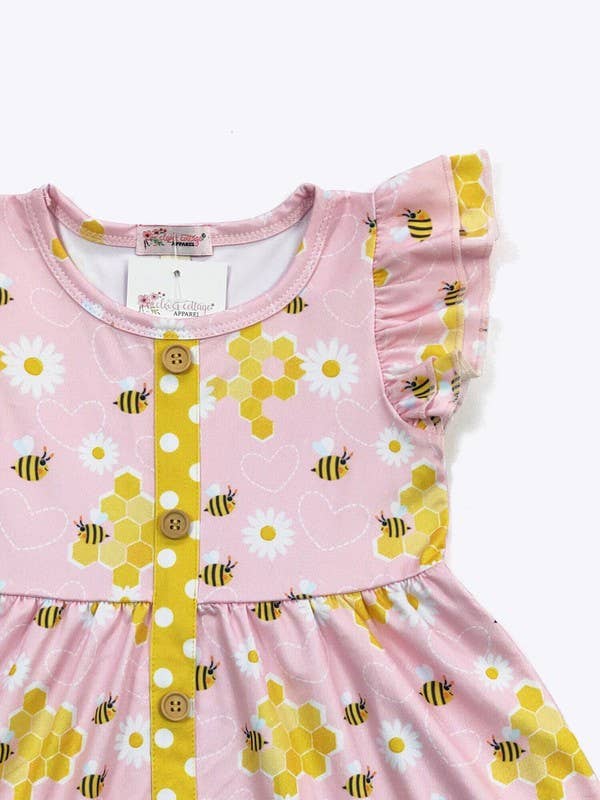 Honeycomb Girls Dress - Tiny Tots Boutique