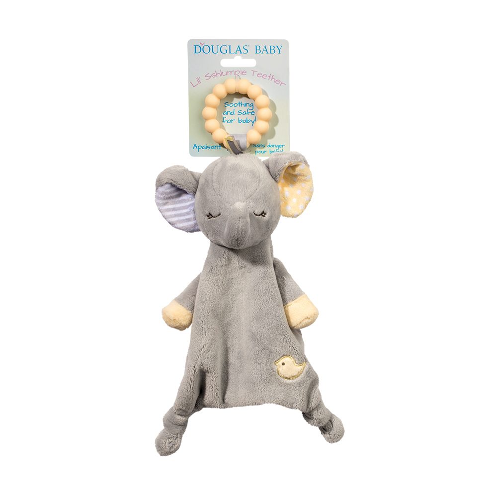 Joey Gray Elephant Teether - Tiny Tots Boutique