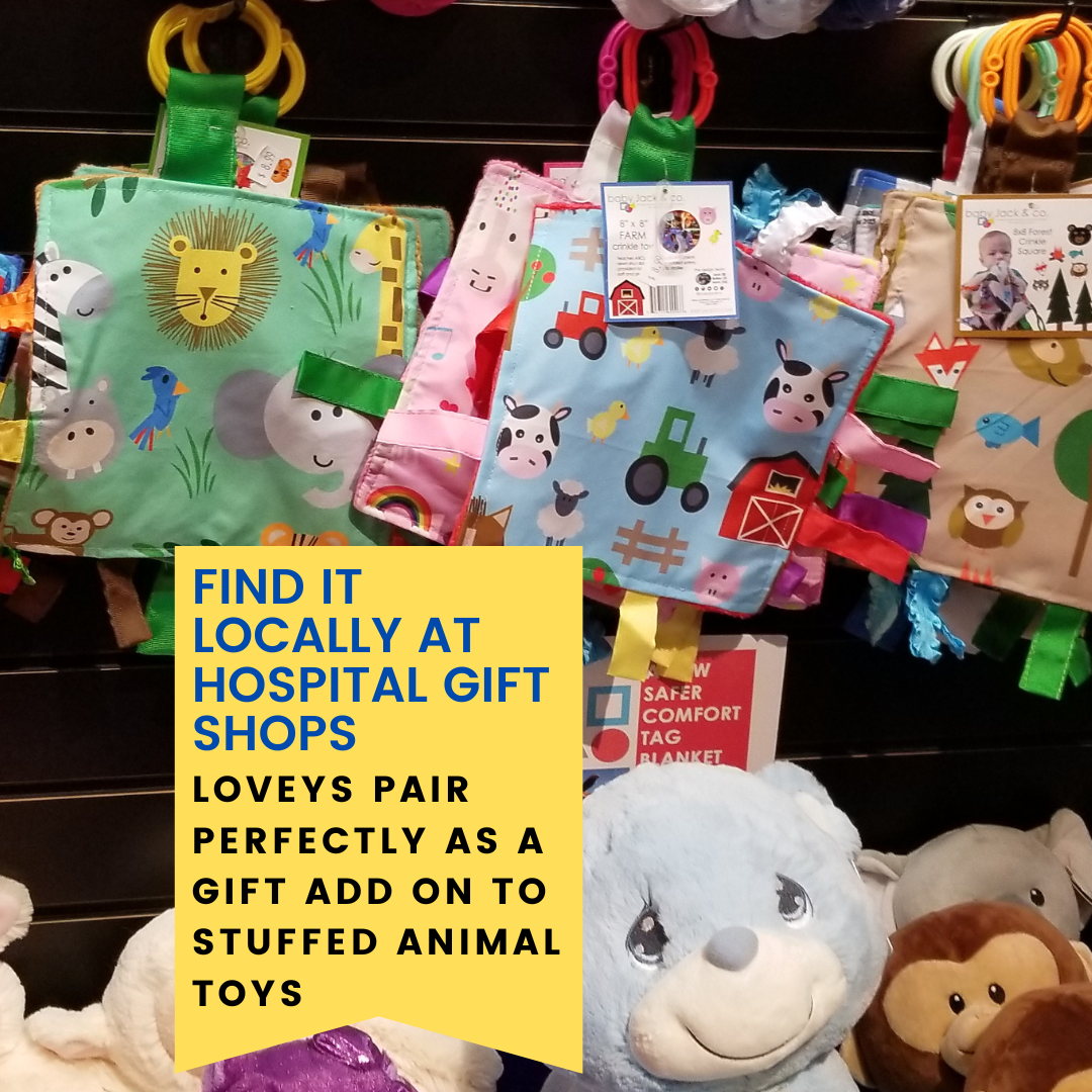 Jungle Zoo Crinkle Tag Square 8x8 Baby Teach @ Home Toy - Tiny Tots Boutique