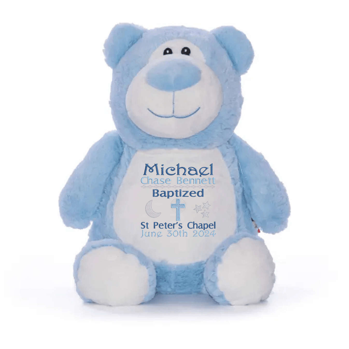 Personalized Baptism Stuffed Animal - FST102 - 4 - Tiny Tots Boutique