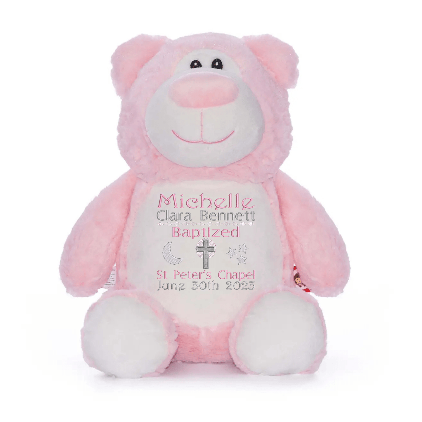 Personalized Baptism Stuffed Animal - FST102 - 5 - Tiny Tots Boutique