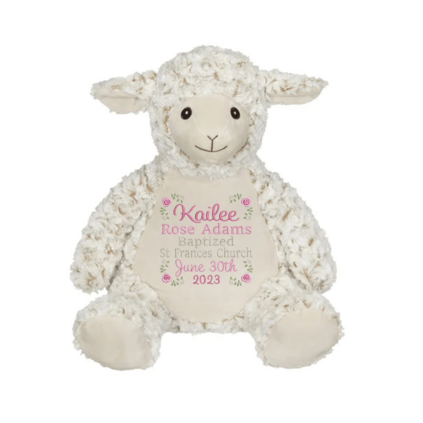 Personalized Baptism Stuffed Animal - ST510 - 7 - Tiny Tots Boutique
