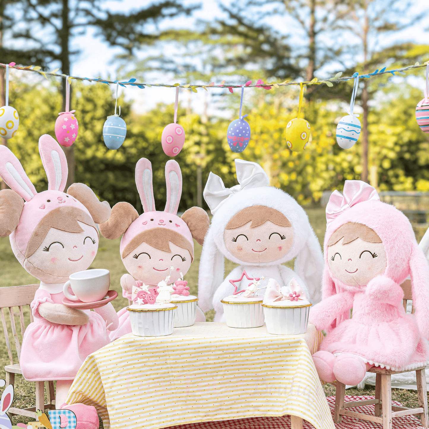 Personalized Coral Bunny Plush Doll - Tiny Tots Boutique