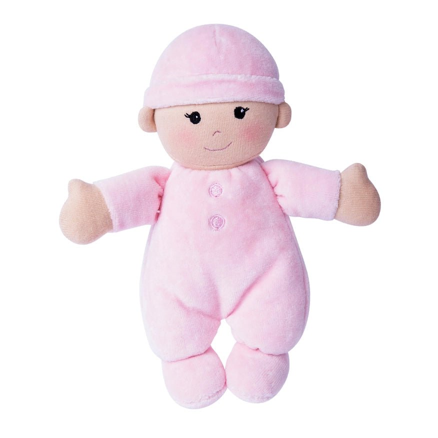 Personalized Organic First Baby Doll - Pink - Tiny Tots Boutique