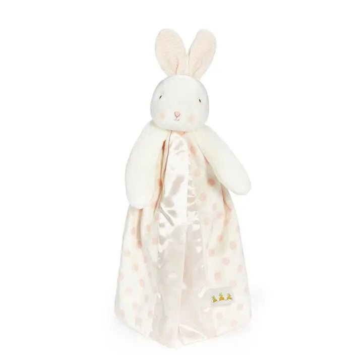 Personalized Plush Bunny Lovey - Pink Dots - Tiny Tots Boutique