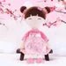 Personalized Plush Doll – Chinese Doll with a Pink Dress - Tiny Tots Boutique