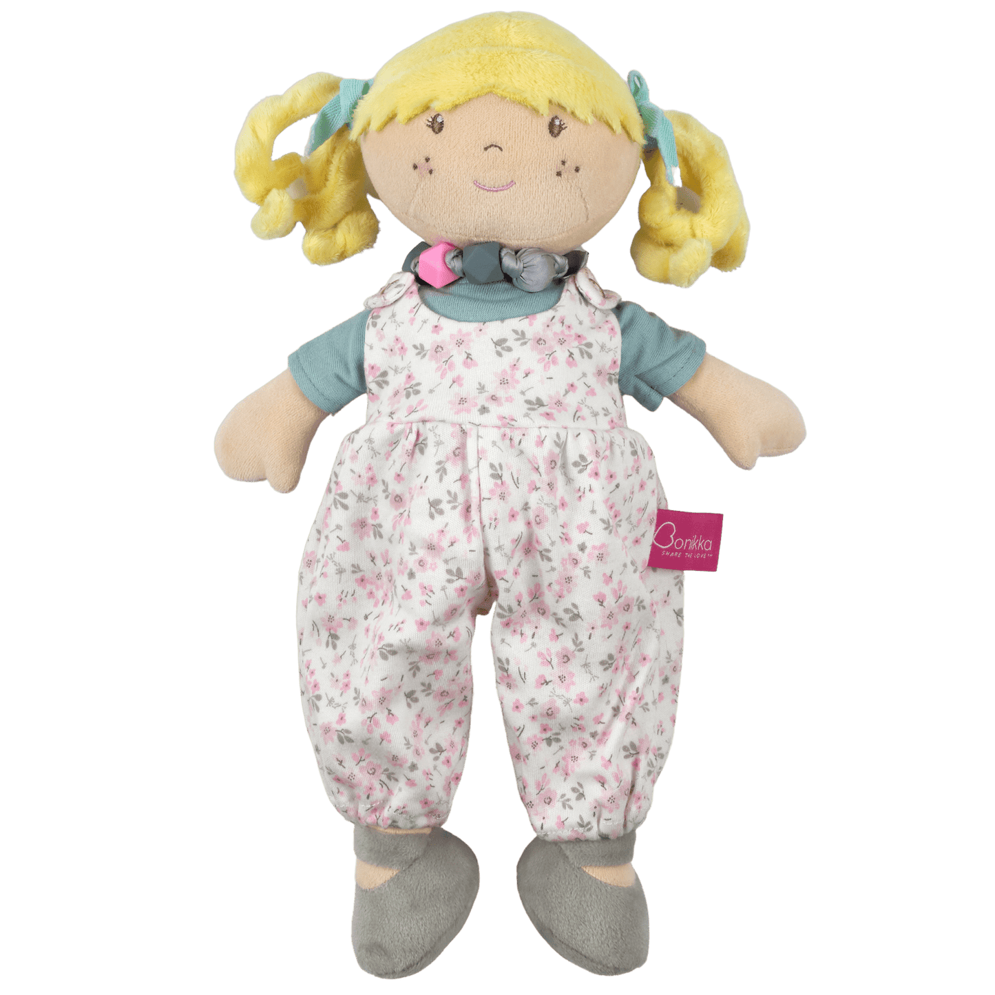 Personalized Plush Lucy Doll with Friendship Bracelet - Tiny Tots Boutique
