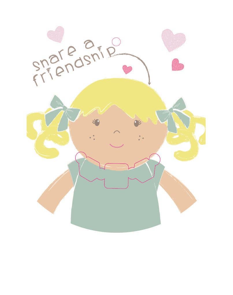 Personalized Plush Lucy Doll with Friendship Bracelet - Tiny Tots Boutique