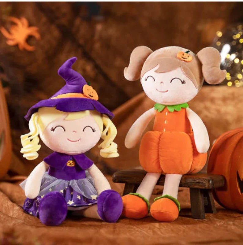 Personalized Pumpkin Plush Doll - Tiny Tots Boutique