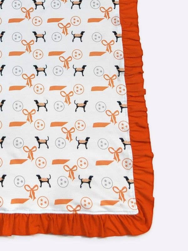 Personalized Tennessee Girl Minky Blanket - Tiny Tots Boutique