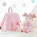 Personalized Toddler Backpack and Plush Doll - Strawberry - Tiny Tots Boutique