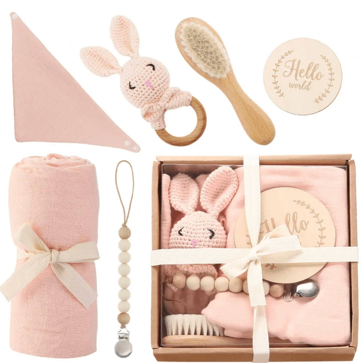 Welcome Baby Gift Box - Charming 6 - Piece Set for Newborns - Tiny Tots Boutique