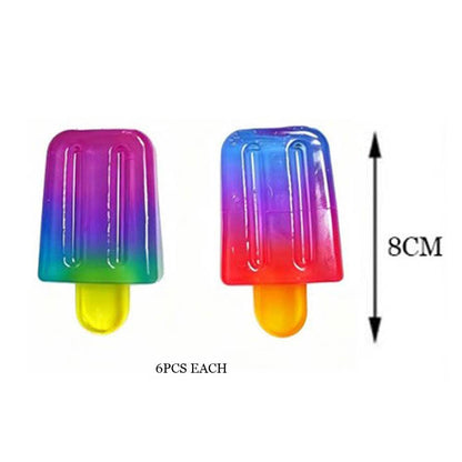 12PCS - Popsicle Squishy Stress Relief Squeeze Toy - Tiny Tots Boutique