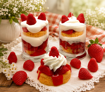 Strawberry Shortcake Soy Candle - Custom Engraving Available