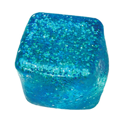 Glow in the Dark Squishy Sparkle Cube