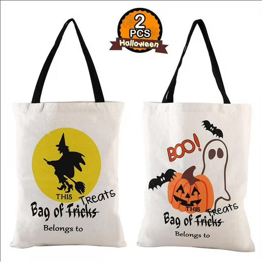 Reusable Halloween Canvas Tote