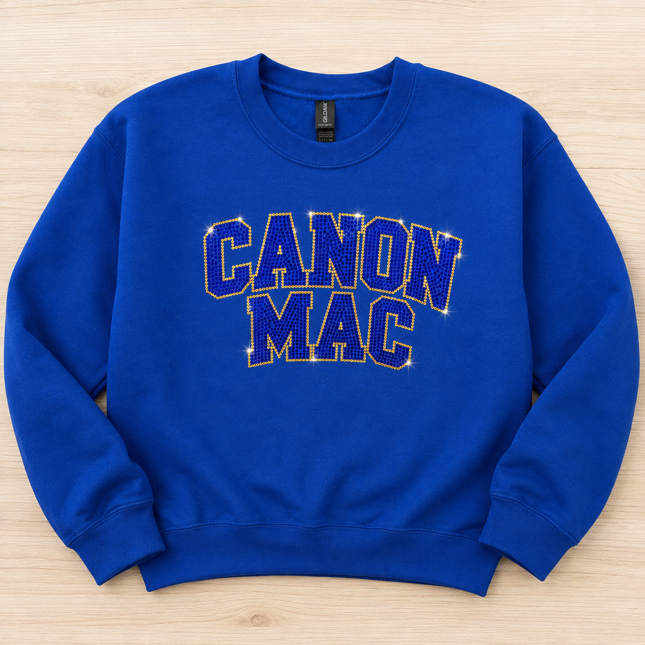 CANON MAC Adult Sparkly Crewneck Sweatshirt