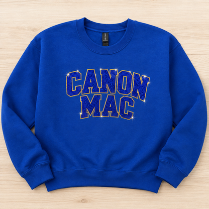 CANON MAC Adult Sparkly Crewneck Sweatshirt