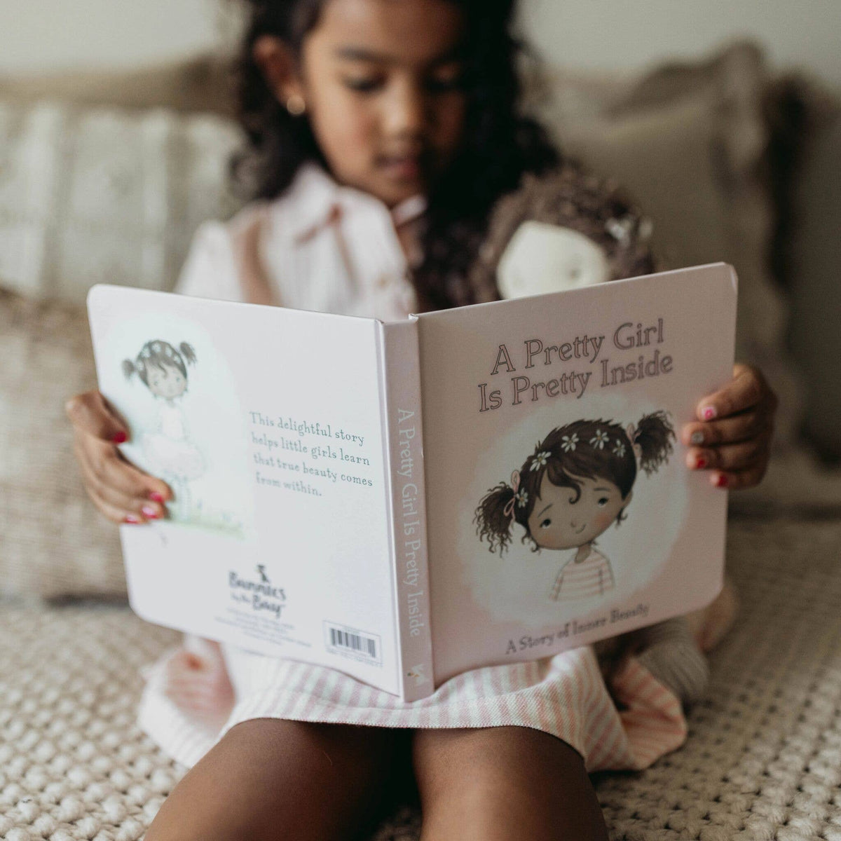 A Pretty Girl Board Book - (Brown Hair) - Tiny Tots Boutique