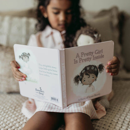 A Pretty Girl Board Book - (Brown Hair) - Tiny Tots Boutique