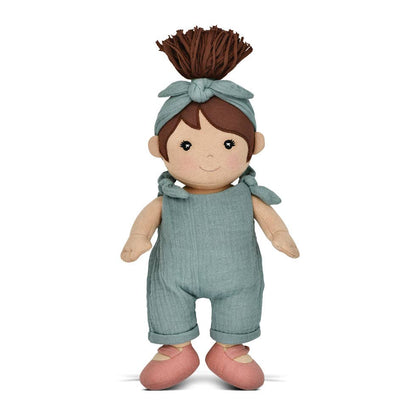 Apple Park Kids - Paloma in Teal Muslin - Tiny Tots Boutique