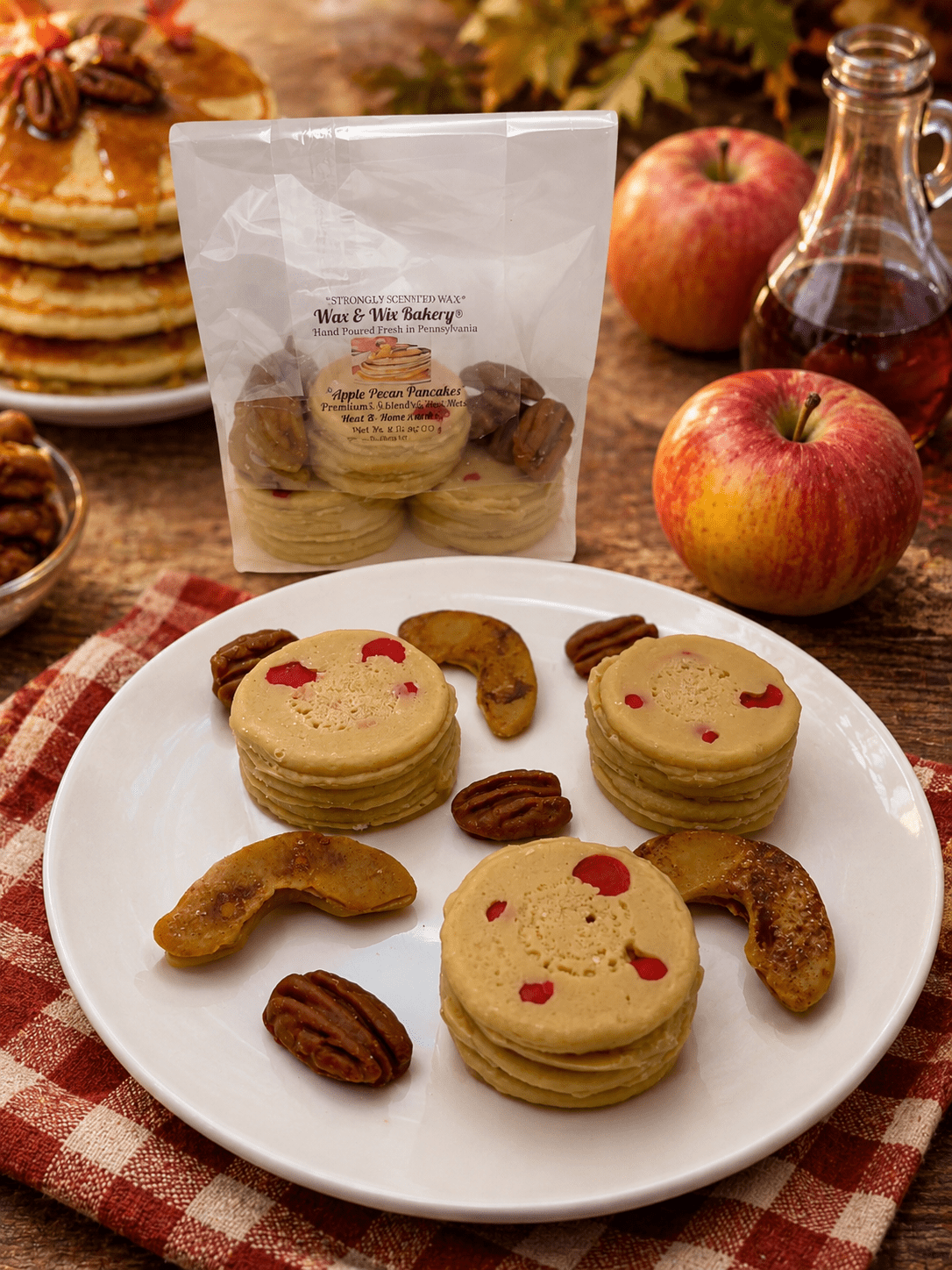 Apple Pecan Pancakes Wax Melts. Bakery Wax Melt. - Tiny Tots Boutique