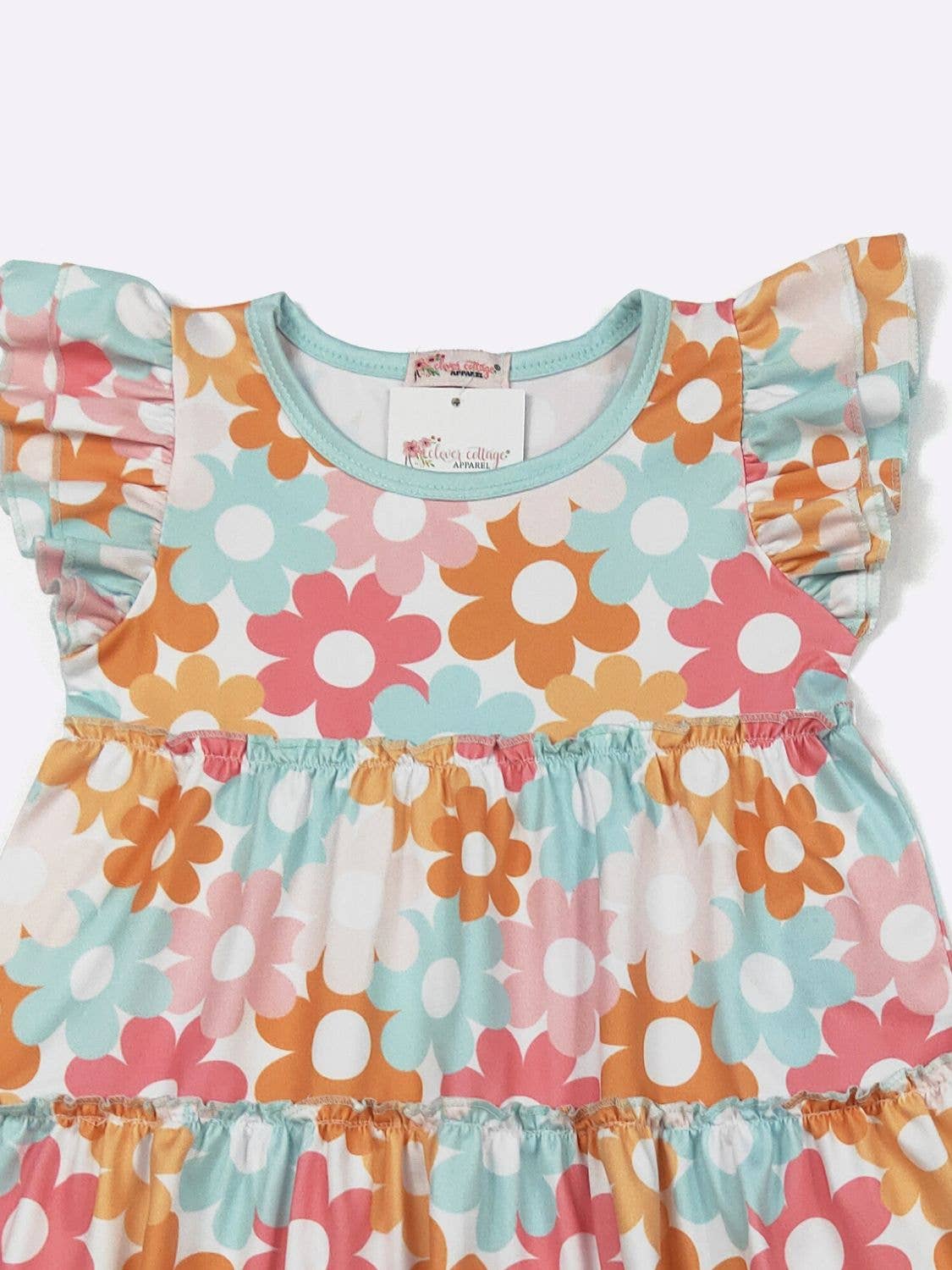 Aqua Daisy Girls Set - Tiny Tots Boutique