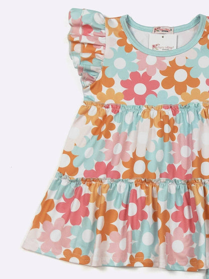Aqua Daisy Girls Set - Tiny Tots Boutique