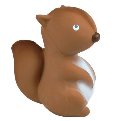 Arctic Squirrel Organic Rubber Teether, Rattle & Bath Toy - Tiny Tots Boutique