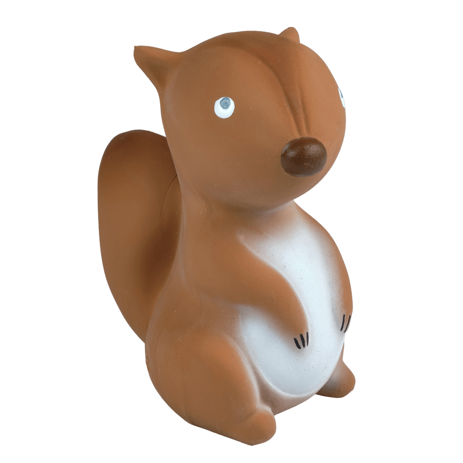 Arctic Squirrel Organic Rubber Teether, Rattle & Bath Toy - Tiny Tots Boutique