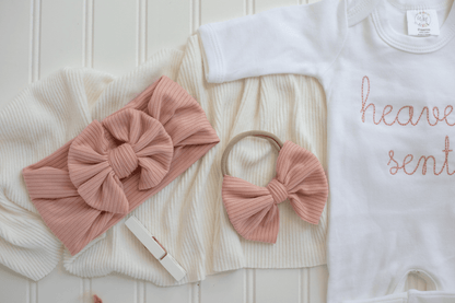 Baby Girl Romper | Heaven Sent Pink - Tiny Tots Boutique