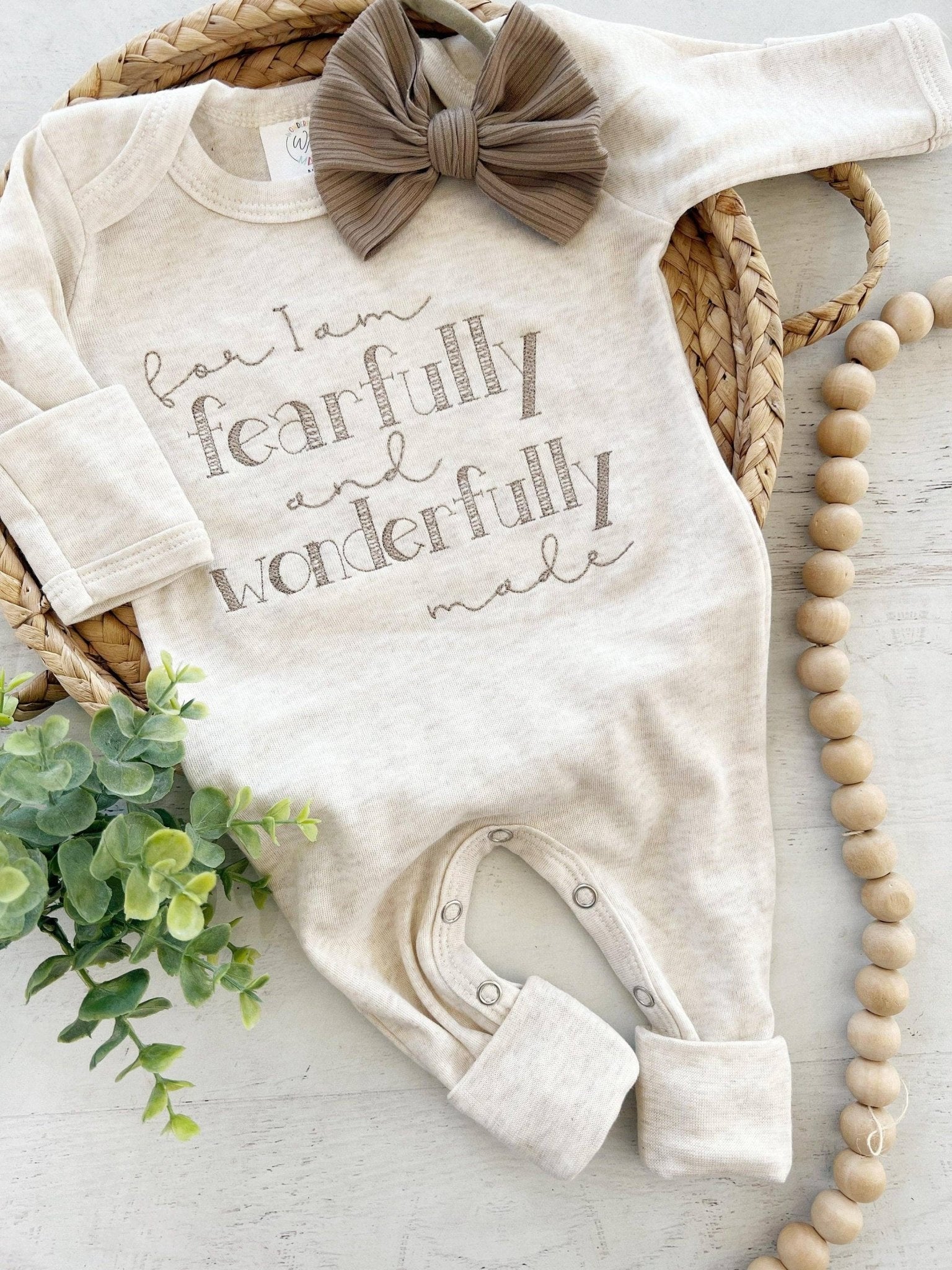 Baby Romper | Fearfully and Wonderfully Made - Tiny Tots Boutique