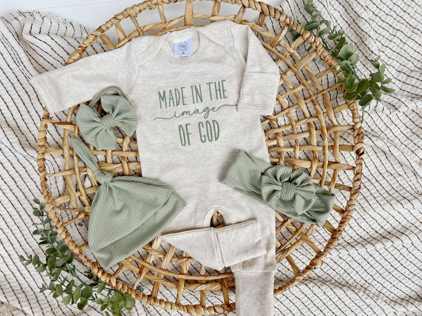 Baby Romper | Made In The Image Of God - Tiny Tots Boutique