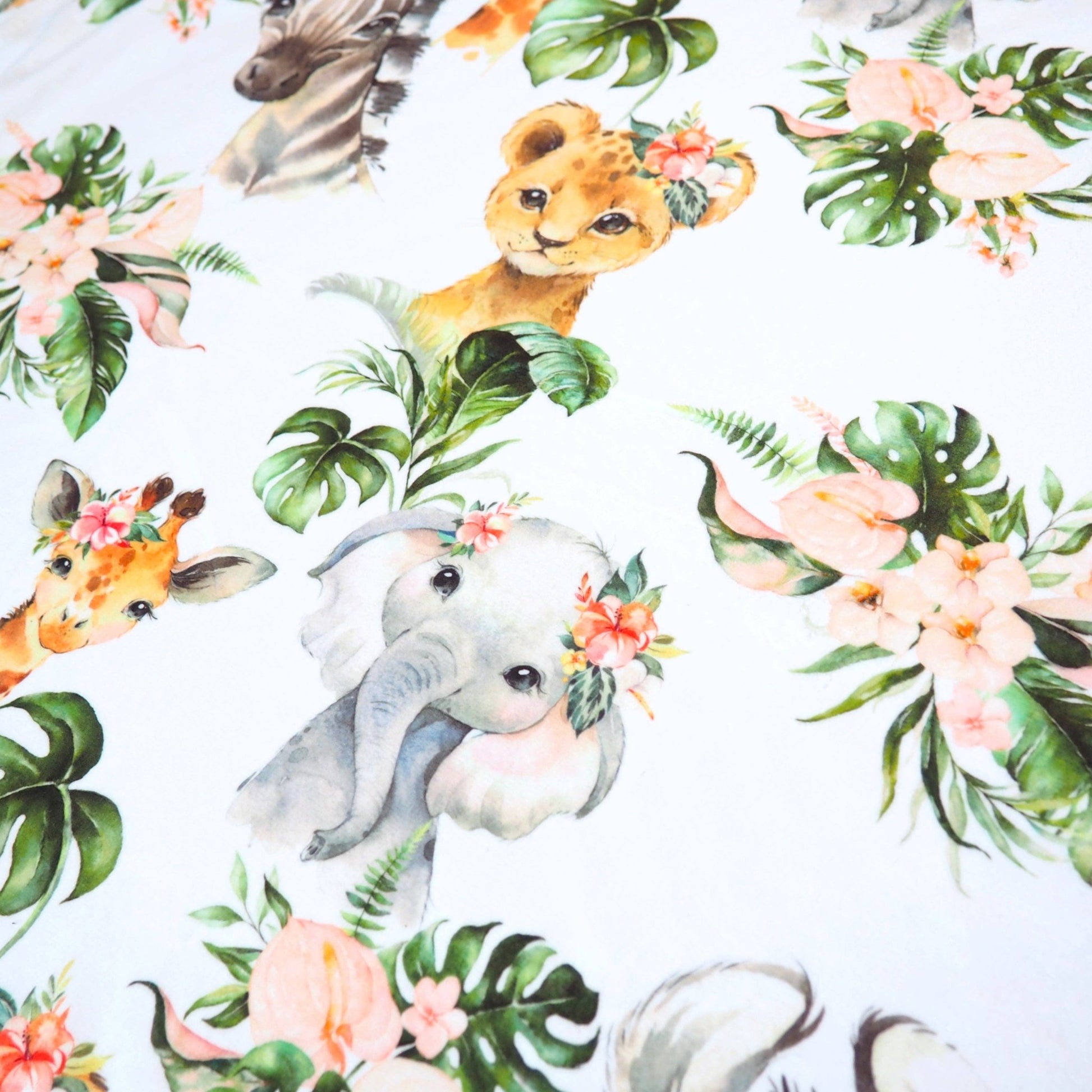 Baby & Toddler Minky Blanket - Africa Animals - Tiny Tots Boutique