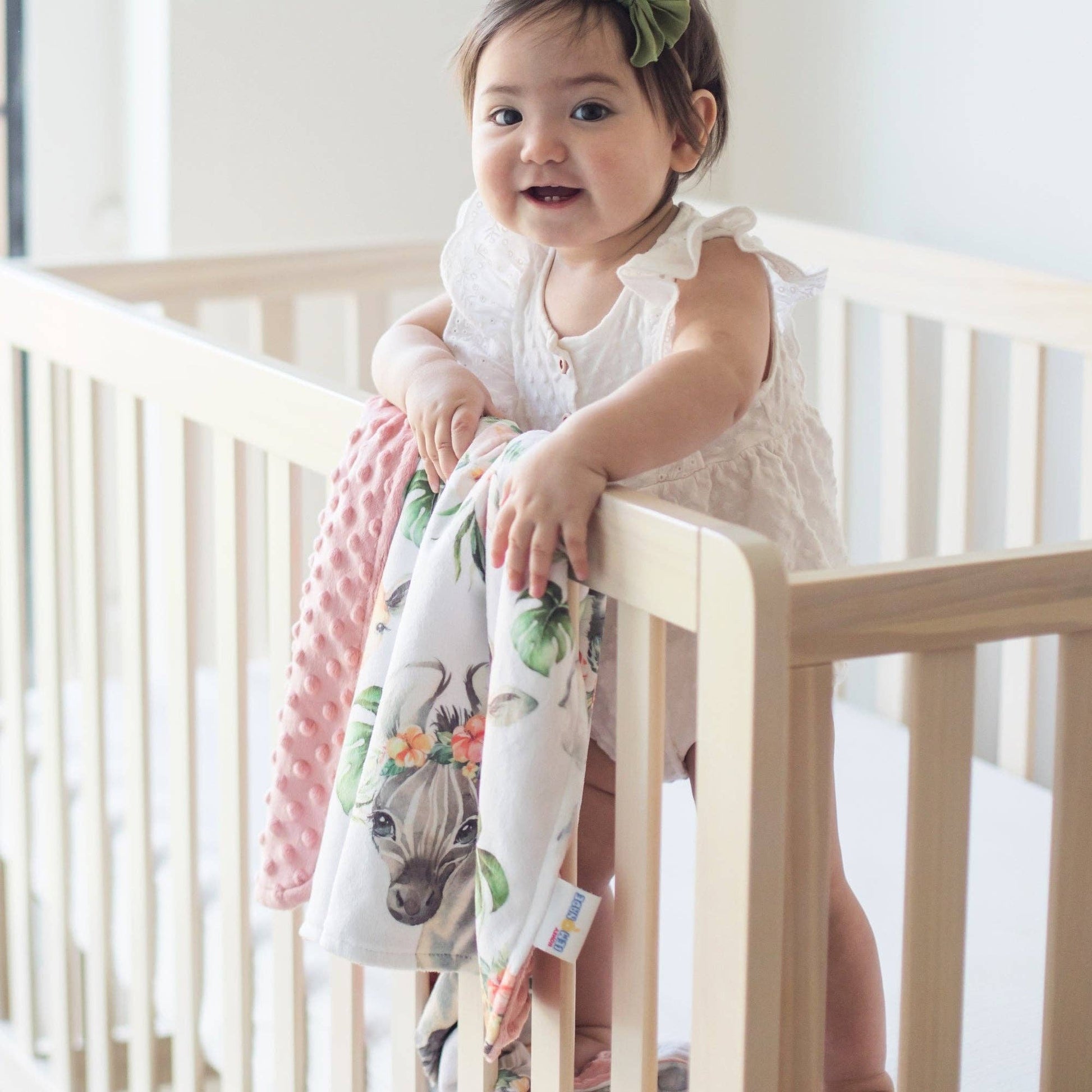 Baby & Toddler Minky Blanket - Africa Animals - Tiny Tots Boutique