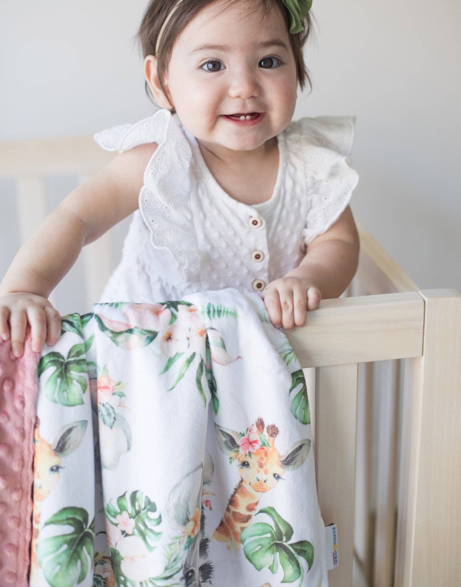 Baby & Toddler Minky Blanket - Africa Animals - Tiny Tots Boutique